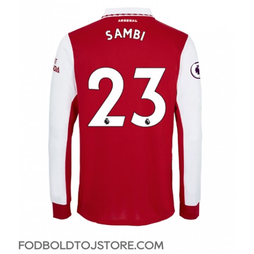 Arsenal Albert Sambi Lokonga #23 Hjemmebanetrøje 2022-23 Langærmet